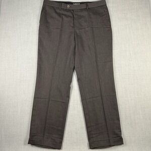 Alberto Pants Men's Size 40x32 (56) Kevin Brown Wool Blend Trousers Comfort Fit